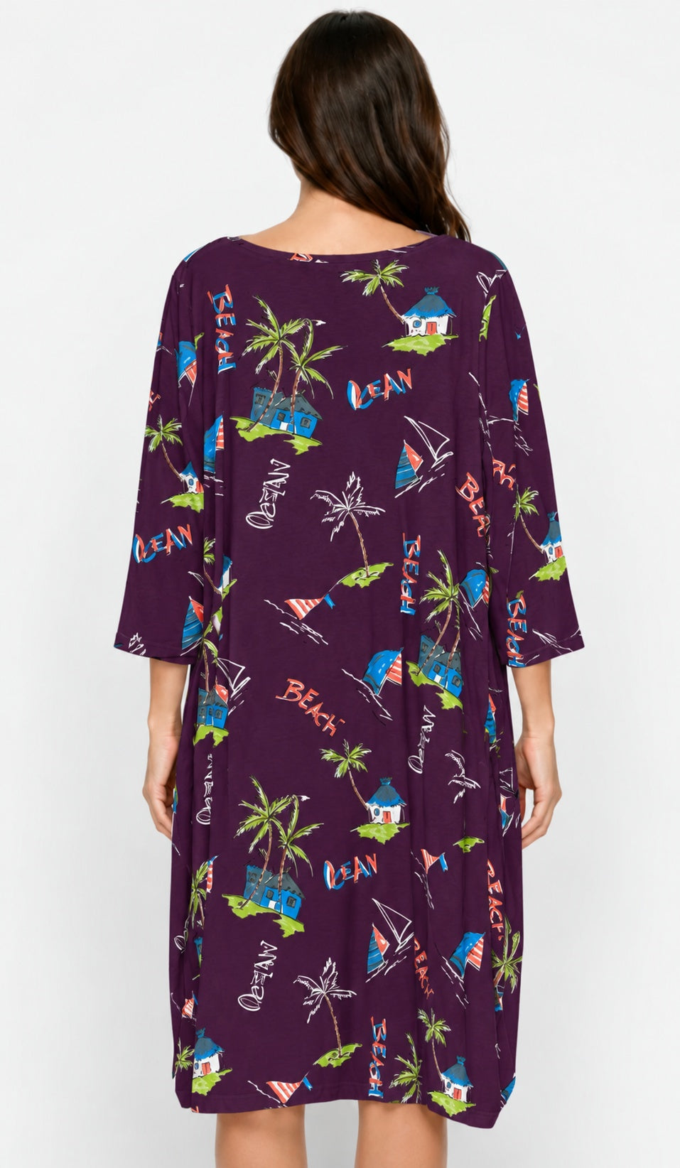 Prairie Cotton by CMC Printed Tulip Dress - OC956/P - JERSEY OCEAN CARIBE