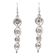 Takobia Twist Drop with Crystal Earring - 2037