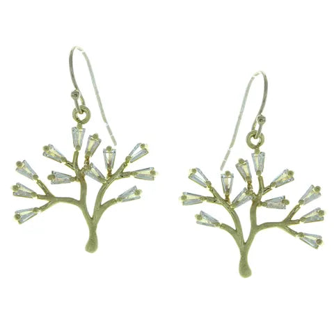 Takobia Gold Elegant Tree w/ Crystals Earring - 2654