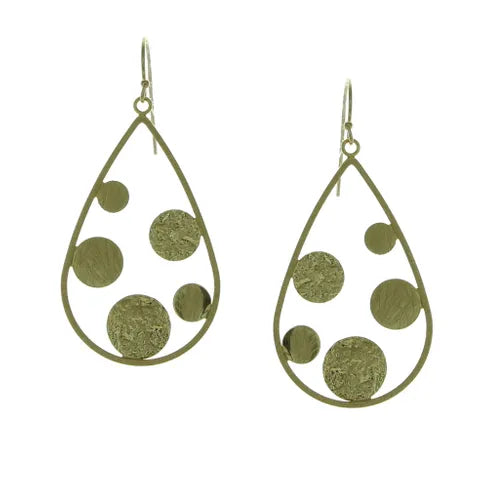 Takobia Gold Open Teardrop Earring - 2691