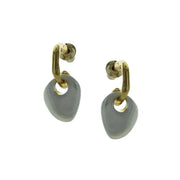 Takobia Two Tone Heart Post Earring - 2716