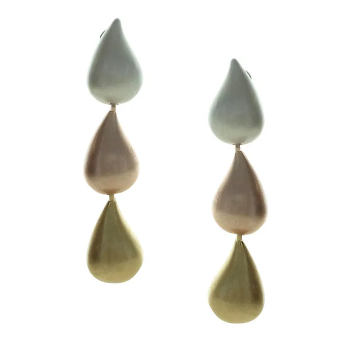 Takobia Three Tone Drop Earring - 2727