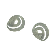 Takobia Silver Tone Swirl Post Earring - 2728