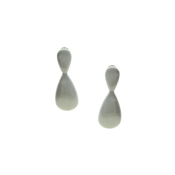 Takobia Silver Tone Drop Post Earring - 2732