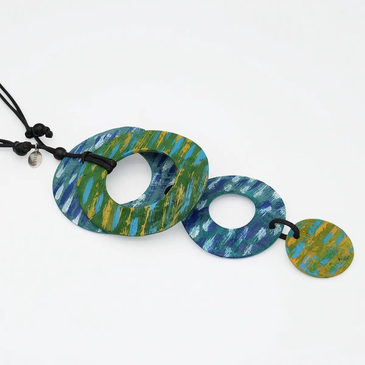 SYLCA Earthsong Green Shell Pendant