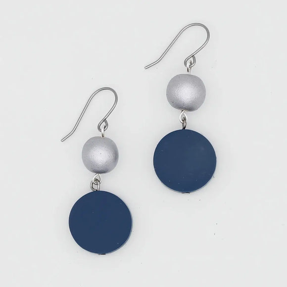 SYLCA  Blue Duo Dangles Earring