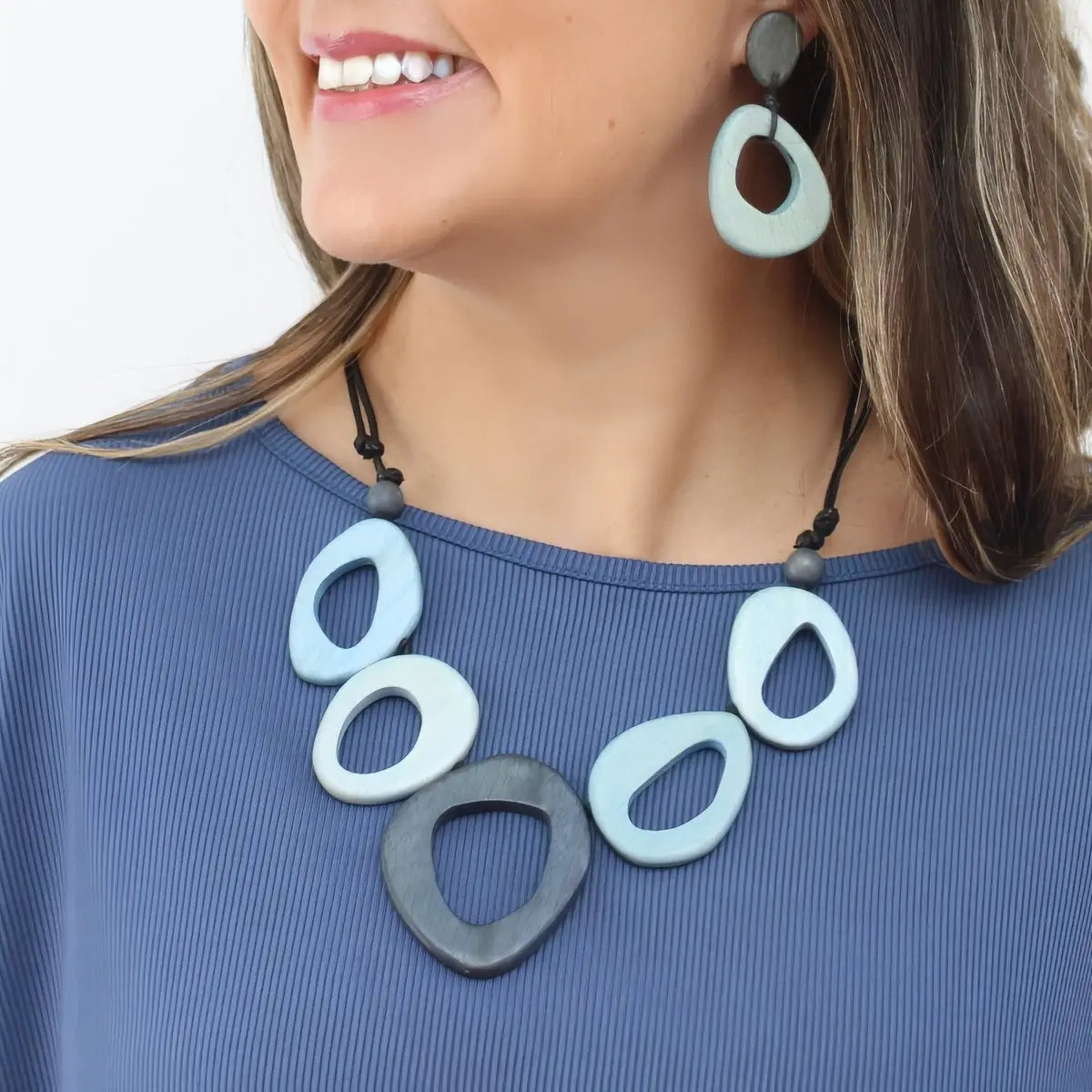 SYLCA Blue Sage Statement Necklace