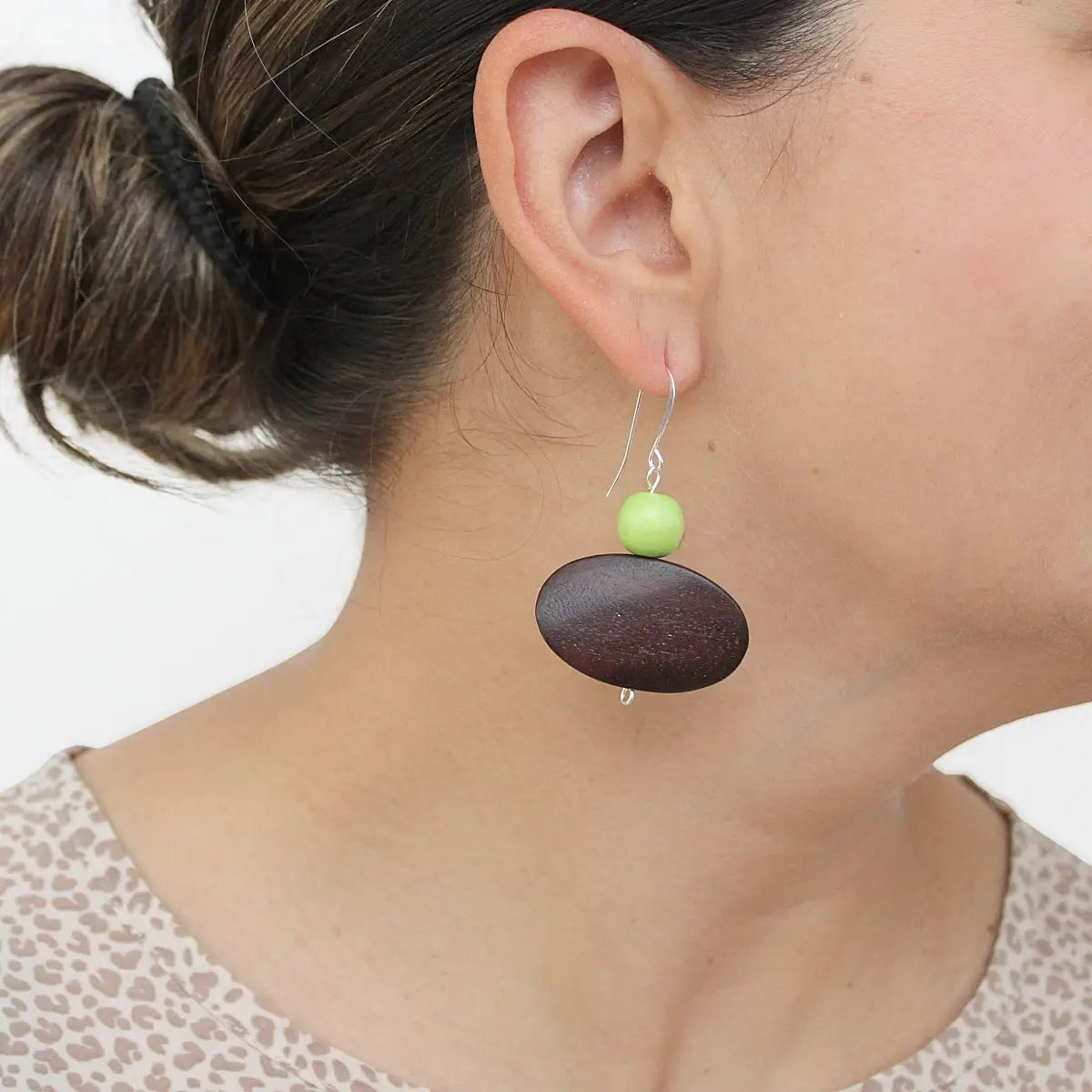 SYLCA Modern Meadow Earrings - SD26E11 - BROWN