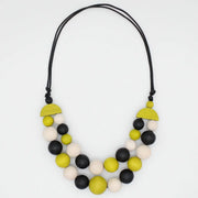 SYLCA Lime Zuri Round Bead Necklace