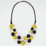 SYLCA Lime Zuri Round Bead Necklace