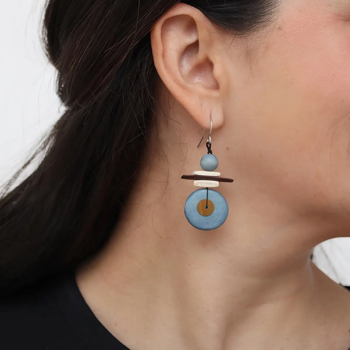 SYLCA  Assuta Blue Drop Earrings