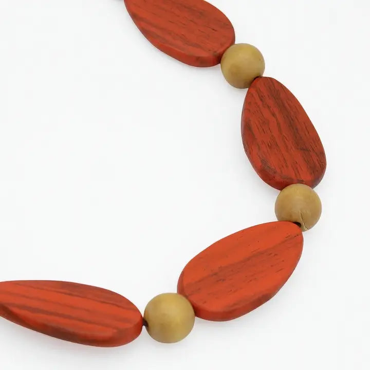 SYLCA Freya Metallic Orange Colorful Necklace - SD26N08 - ORANGE