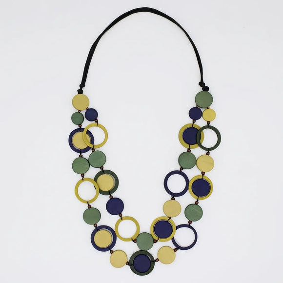 SYLCA Yellow Circle Cut-Out Necklace