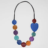 SYLCA Multi Color Heart and Soul Necklace