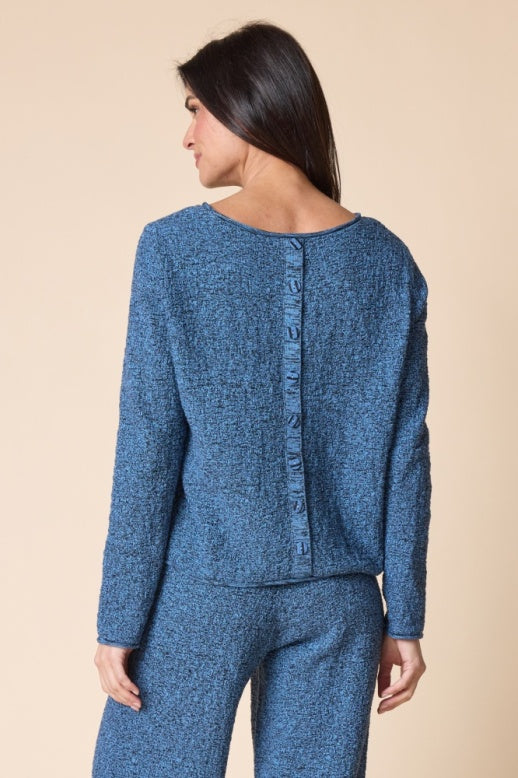 Habitat Scramble Stitch Chill Knit Sweater - 82011 - HARBOR