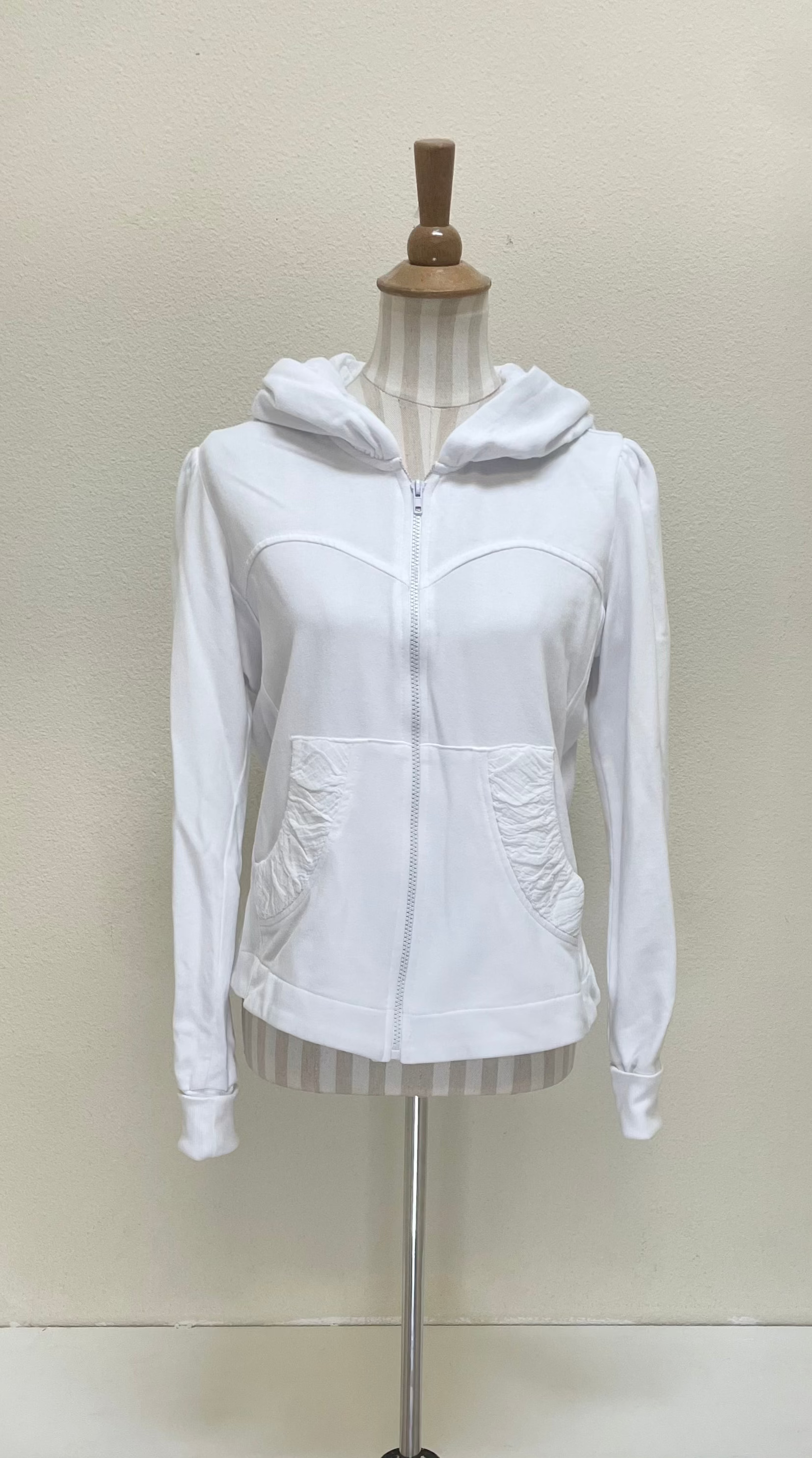 Color Me Cotton CMC Alana Hoodie Jacket - WHITE - SFT-3261