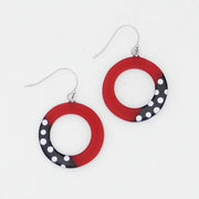 SYLCA Red Inez Earrings - LS25E10- RED