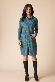 Habitat Super Soft Fleece Pleat Front Dress - 35480 - LAGOON