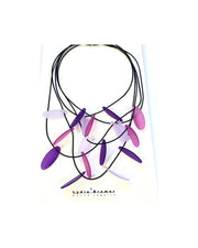 LYDIA BREMER NECKLACE- LB Petales- PURPLE MIX