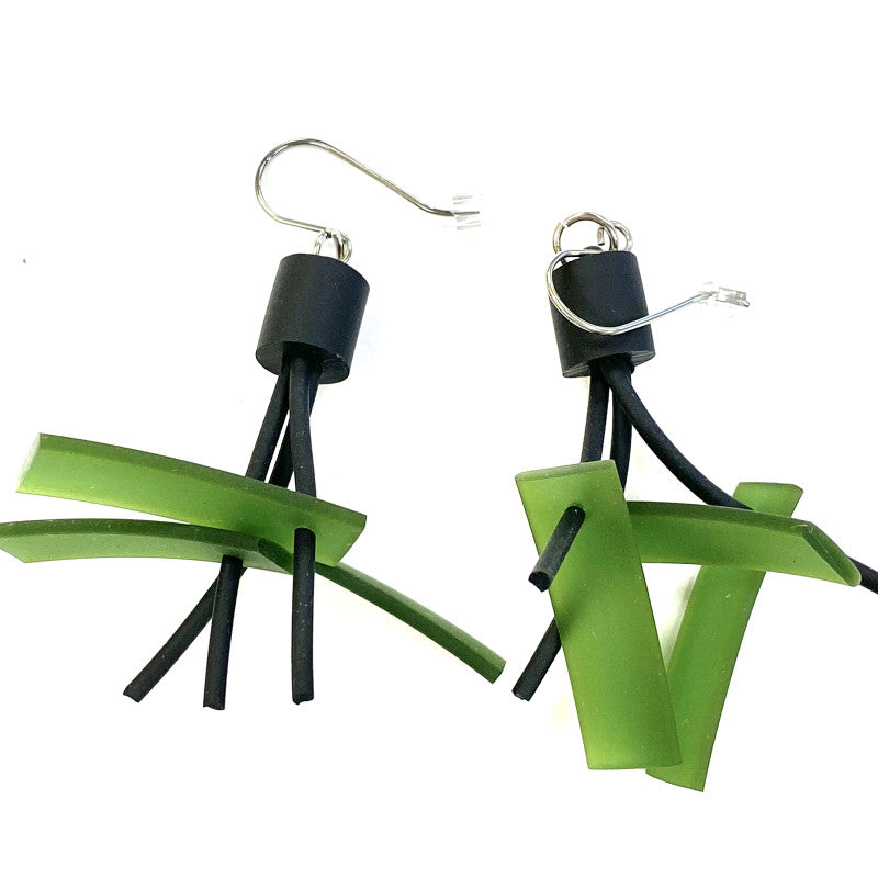 LYDIA BREMER EARRINGS- LB Earrings Sticks- OLIVE