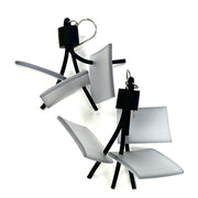 LYDIA BREMER EARRINGS- LB Earrings Square- CRYSTAL