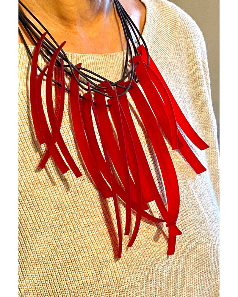 LYDIA BREMER NECKLACE- LB Liane- XL RED