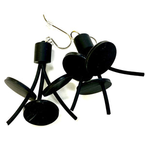 LYDIA BREMER EARRINGS- LB Earring Disks- BLACK