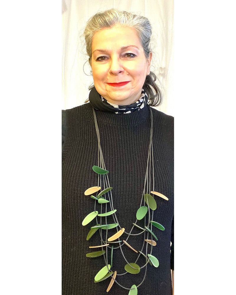 LYDIA BREMER NECKLACE- LB Long Petals- COLOR B