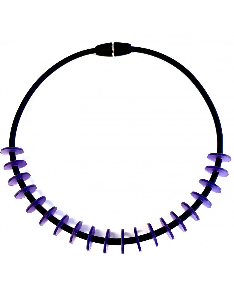 LYDIA BREMER NECKLACE- Shorter 18" Version - PURPLE