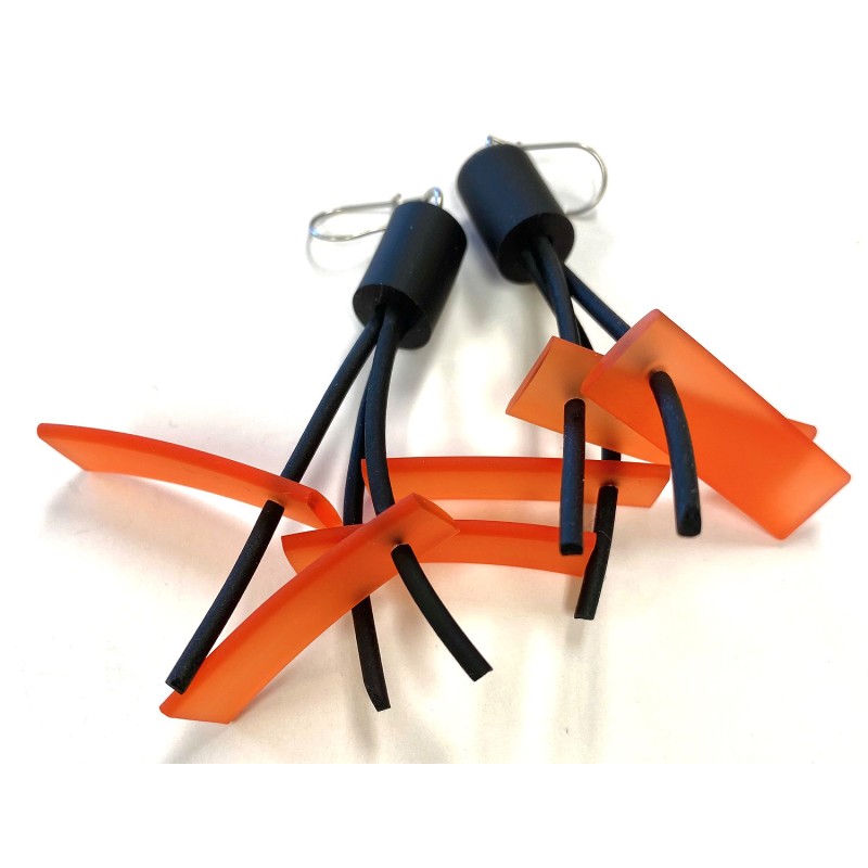 LYDIA BREMER EARRINGS- LB Earrings Sticks- ORANGE