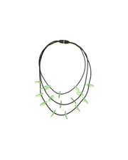 LYDIA BREMER NECKLACE- LB 23B3R- 3 Layered Disks- FRESH MINT