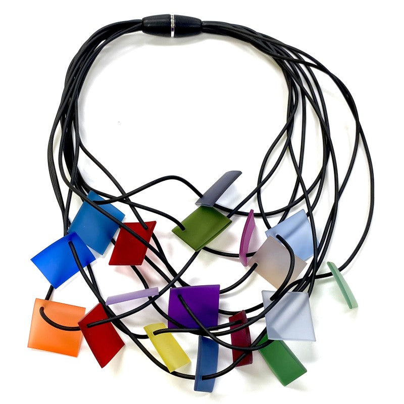 LYDIA BREMER NECKLACE- LB 23B9V- Square- MULTI