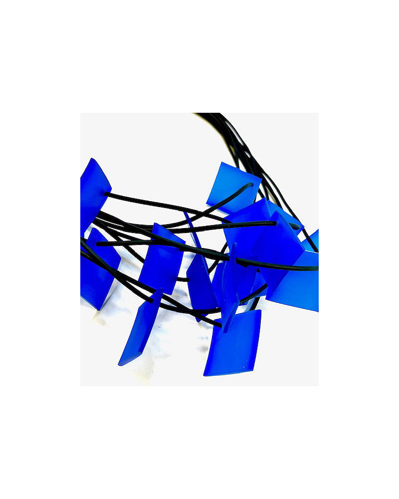 LYDIA BREMER NECKLACE- LB 23B9V- Square- COBALT