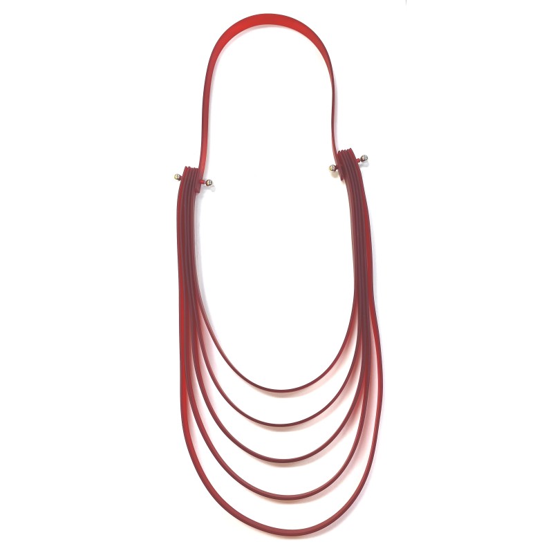 LYDIA BREMER NECKLACE- LB 38F1- RED