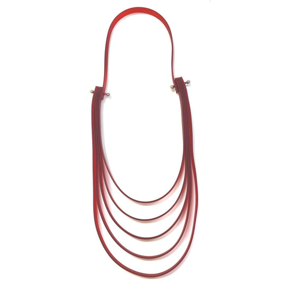 LYDIA BREMER NECKLACE- LB 38F1- RED