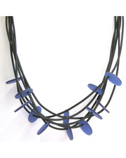 LYDIA BREMER NECKLACE- LB DISKS 23B6R- JEANS