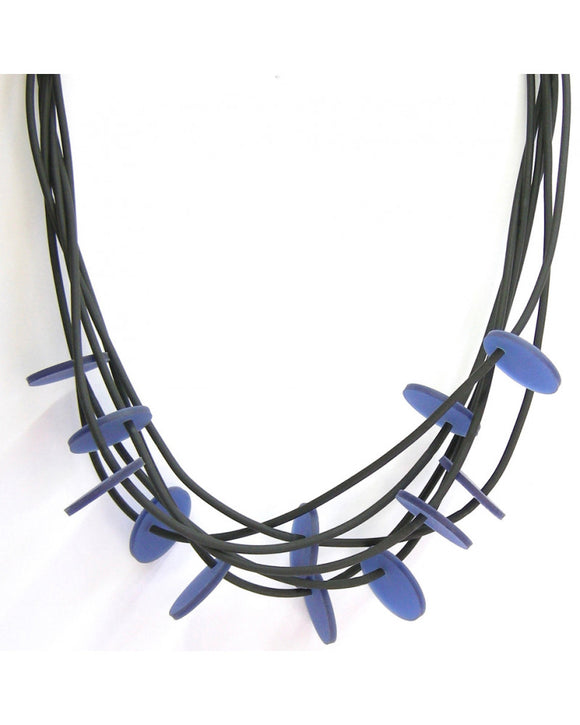 LYDIA BREMER NECKLACE- LB DISKS 23B6R- JEANS