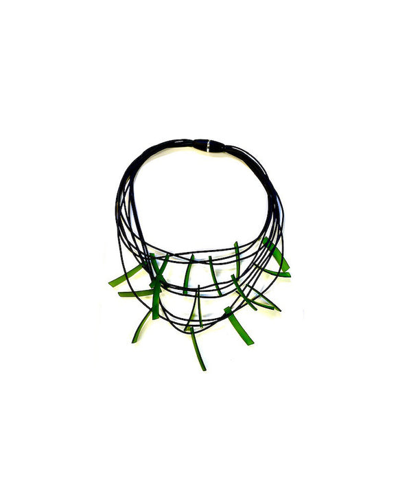 LYDIA BREMER NECKLACE- LB Sticks- OLIVE