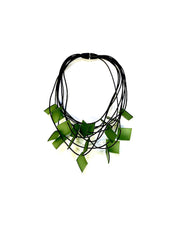 LYDIA BREMER NECKLACE- LB 23B9V- Square- OLIVE