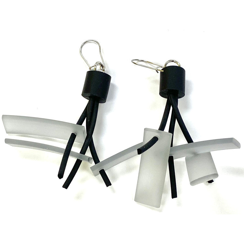 LYDIA BREMER EARRINGS- LB Earrings Sticks- CRYSTAL