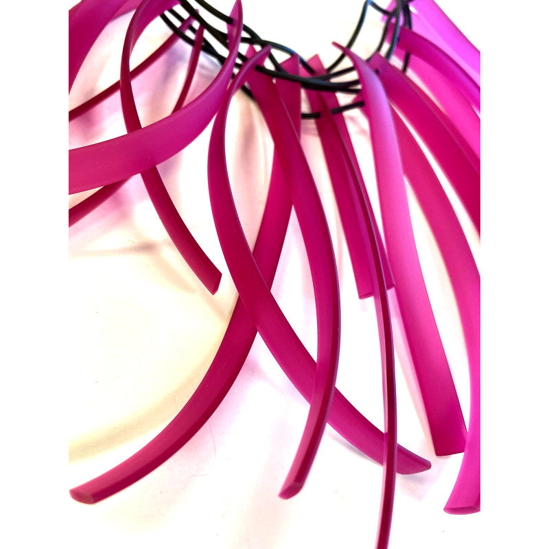 LYDIA BREMER NECKLACE- LB Liane- XL FUCHSIA