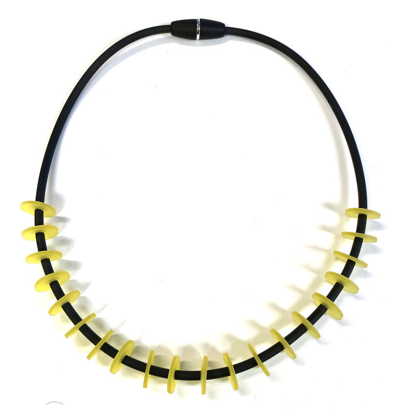 LYDIA BREMER NECKLACE- Shorter 18" Version - YELLOW