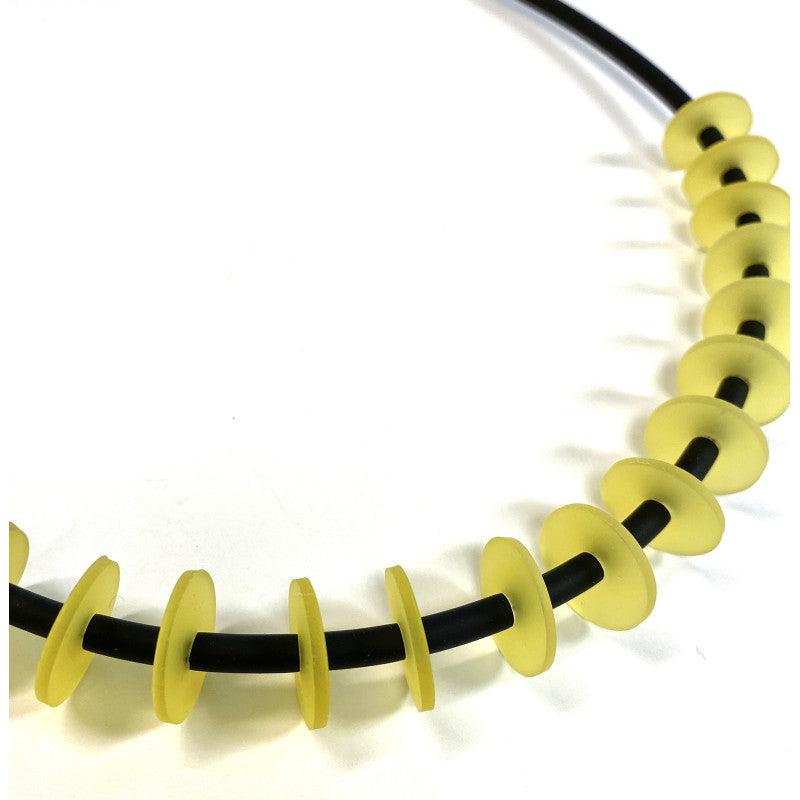 LYDIA BREMER NECKLACE- Shorter 18" Version - YELLOW