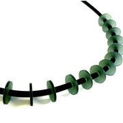 LYDIA BREMER NECKLACE- Shorter 18" Version - OLIVE
