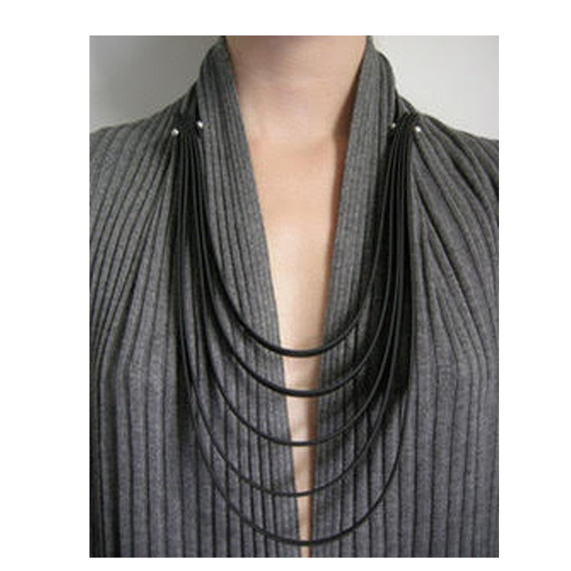 LYDIA BREMER NECKLACE- LB 38F1- BLACK