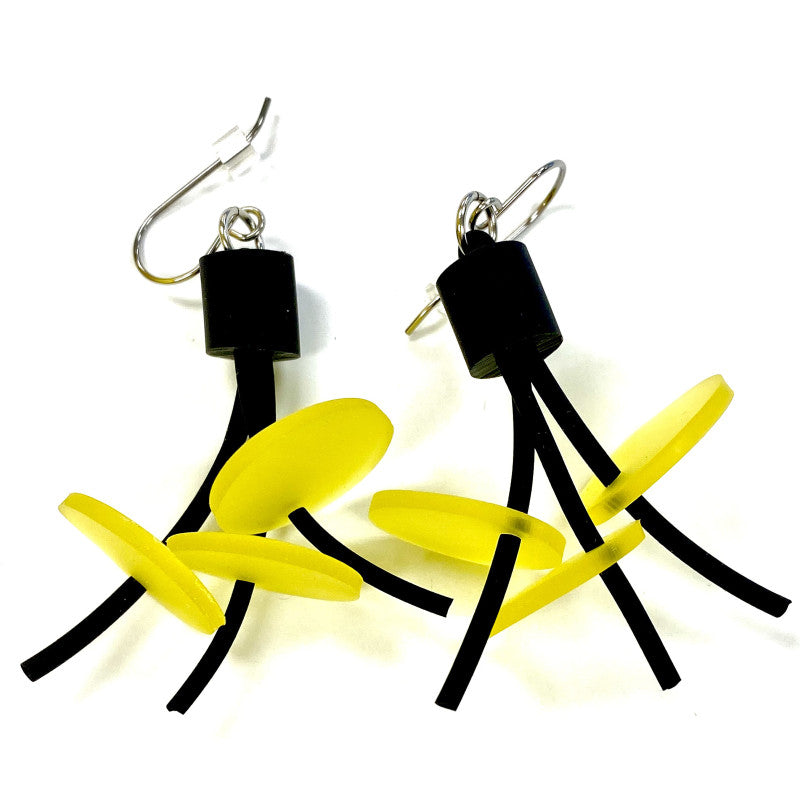 LYDIA BREMER EARRINGS- LB Earring Disks- YELLOW