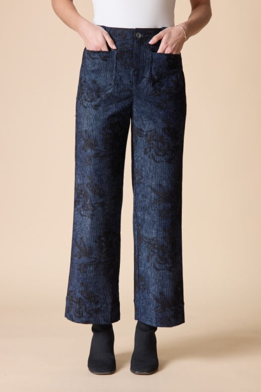 Habitat Luxe Cord Patch Pocket Ankle Pant - 47465 - NAVY