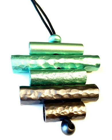 Monica Krexa Necklace - MK-FES GREEN/HEMATITE