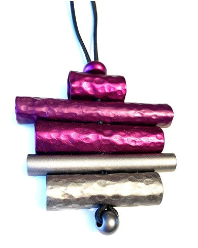 Monica Krexa Necklace - MK-FES PURPLE/HEMATITE