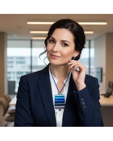 Monica Krexa Necklace - MK-FLORENCE BLUE